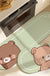 Feblilac Cartoon Bear PVC Leather Kitchen Mat