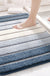 Feblilac Gradient Stripes Tufted Bath Mat