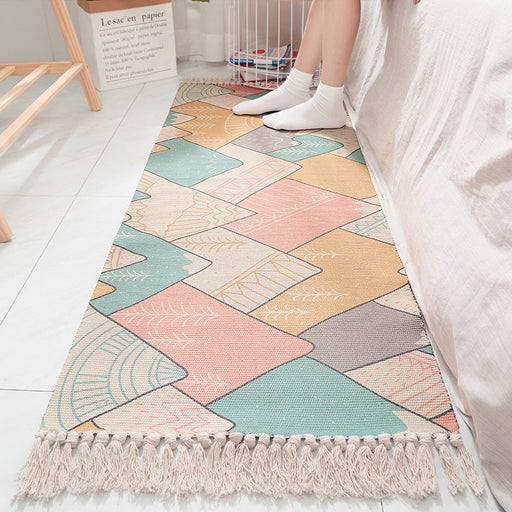 Feblilac Arashiyama Cotton Woven Bedroom Mat