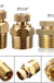 PT 1/2 3/8 1/4 Inch Brass Drain Valve Air Compressor Male Threaded Water Drain Valve