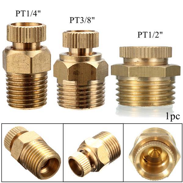 PT 1/2 3/8 1/4 Inch Brass Drain Valve Air Compressor Male Threaded Water Drain Valve