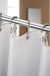 Shower Curtain Rings, Rust-Resistant Metal Double Shower Hooks for Curtain Rolling Shower Curtain Hooks Rings Shower Rings for Bathroom Shower Curtain Rod, Matte Nickel, Set of 12 Rings