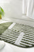 Elliptical Stripe Bath Mat