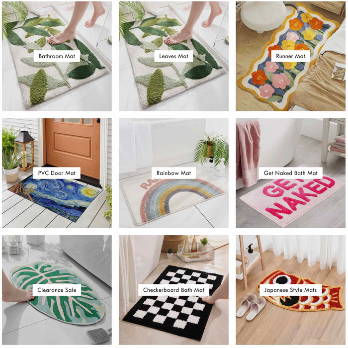 Feblilac Customization Tufted Yarn Bathmat