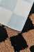 Feblilac Black and Brown Checkerboard Tufted Bath Mat