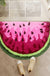 Feblilac Semi-Circular Watermelon Tufted Bathmat