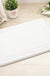 Feblilac Rectangular Solid Line Pattern Memory Foam Tufted Bath Mat