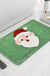 Bathroom Christmas Santa Claus head Absorbent Anti-skid Tufted Bath Mat