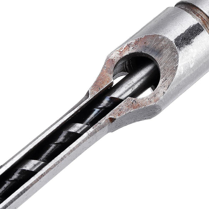 Drillpro 6.35/7.94/9.5/12.7mm Woodworking Square Hole Drill Bit Mortising Chisel 1/4 to 1/2 Inch