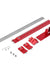 Drillpro Red Aluminum Alloy Metric/Inch Cabinet Hardware Jig 4mm 5mm Drill Guide Cabinet Handle Template Jig