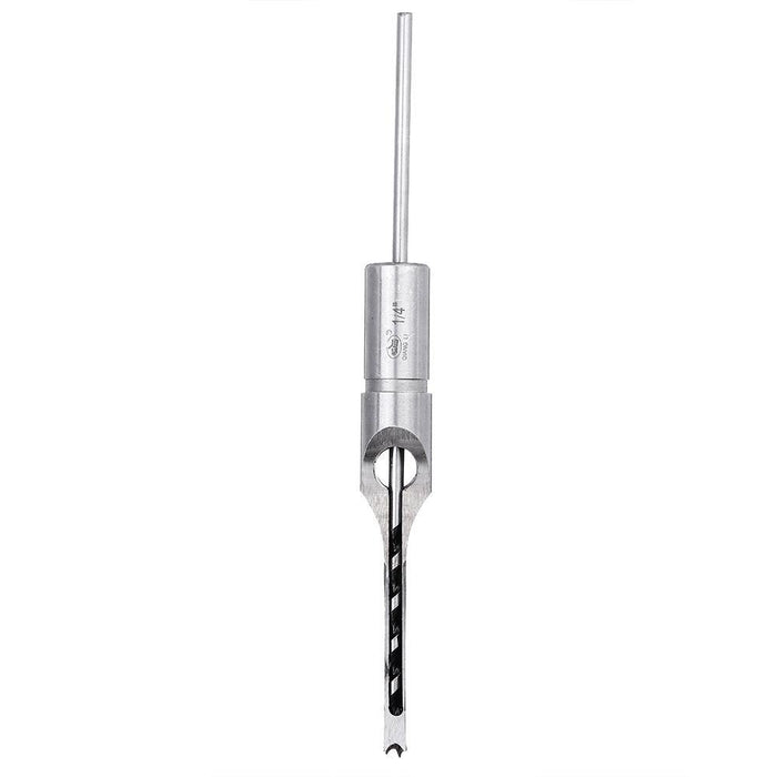 Drillpro 6.35/7.94/9.5/12.7mm Woodworking Square Hole Drill Bit Mortising Chisel 1/4 to 1/2 Inch