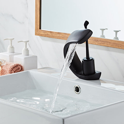 Copper Nordic Style Simple Drop-in Sink Faucet Bathroom