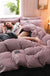 Double-sided magic velvet four-piece coral velvet bedding