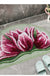 Feblilac Semi-Circular Pink Tulip Tufted Bathmat