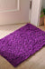 Chenille Non-Slip Microfiber Shag Bathroom Rug Mat, Solid Color