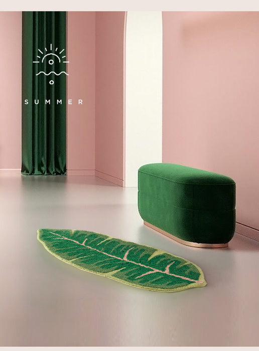 Tufting Leaf Bath Mat