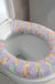 Feblilac Cute Heart/Solid/Stripe Toilet Seat Cover