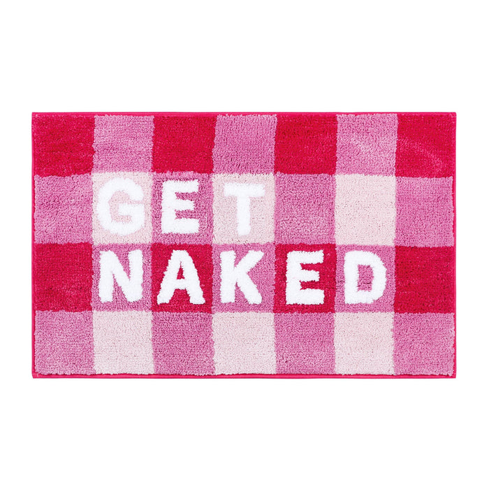 Feblilace Get Naked Checkerboard Bath Mat 20"x31"