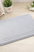 Feblilac Rectangular Solid Line Pattern Memory Foam Tufted Bath Mat