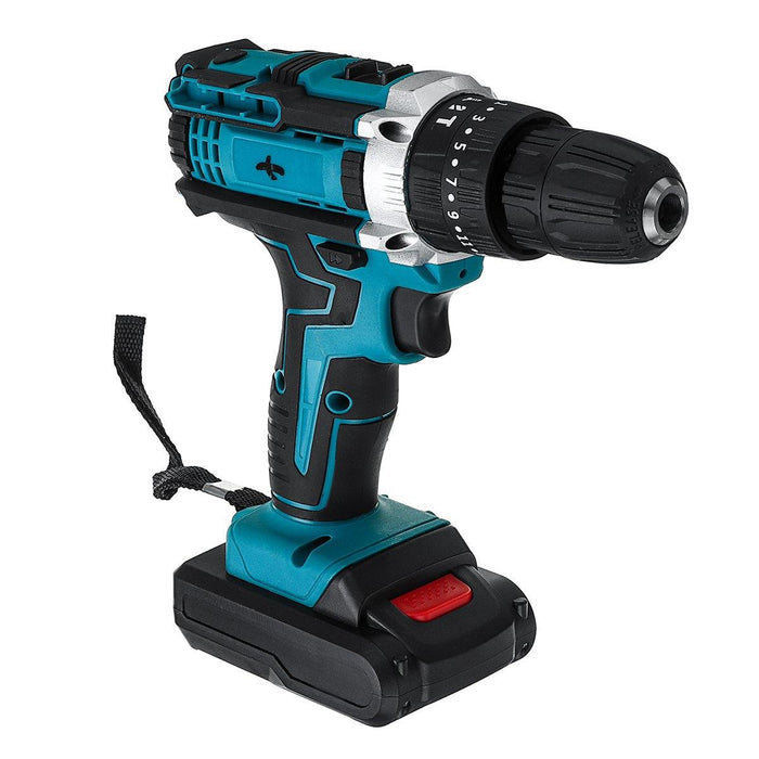 48V Electric Drill Driver Power Drills W/ 1 Or 2 Battery LED Light 18 + 2 Speed Forward/Reverse switch