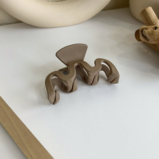 Coffee  Hair Clip - Wavy - Okeihouse