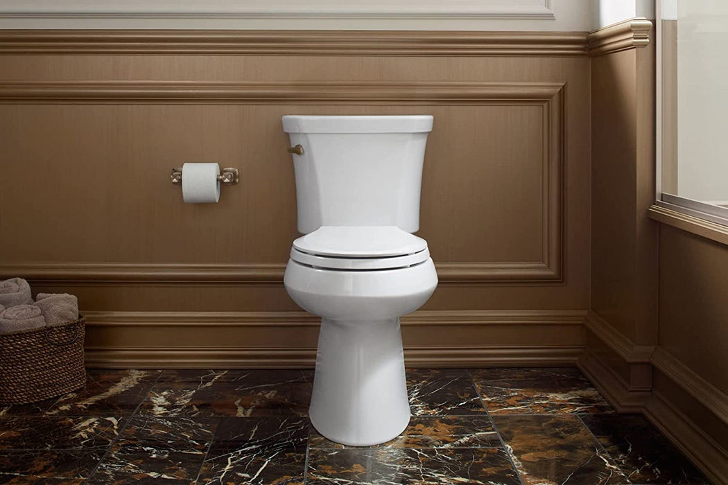 K-4636-7 Cachet Elongated, Grip-Tight Bumpers, Quiet-Close Release Hinges, Quick-Attach Hardware, No Slam Toilet Seat, Black