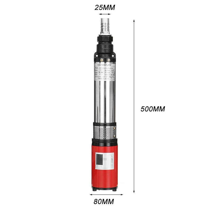 12/24/48V Submersible Water Pump Solar Deep Well Pump