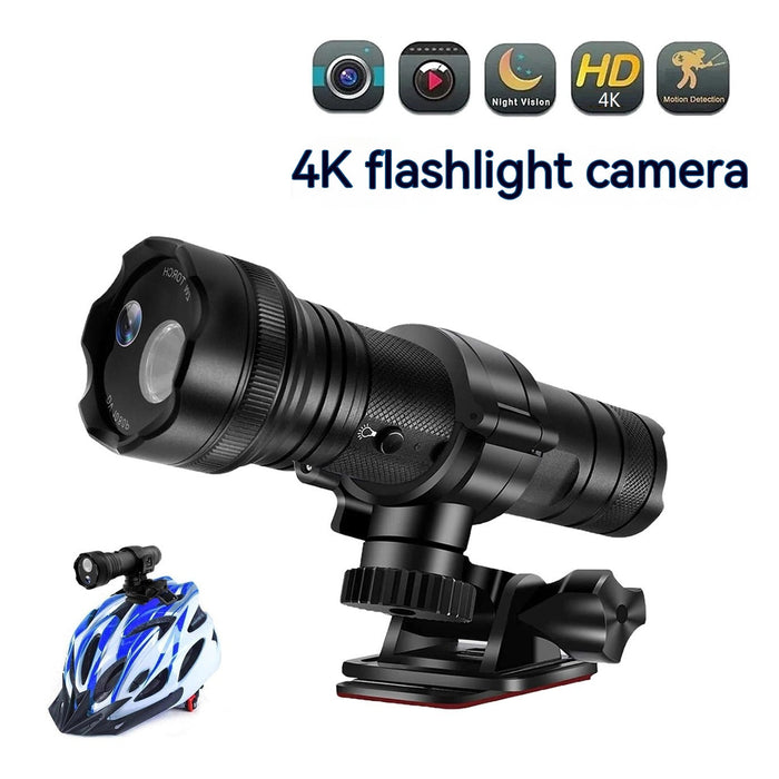 4K Power Torch Camera Outdoor Riding Motorcycle Recorder