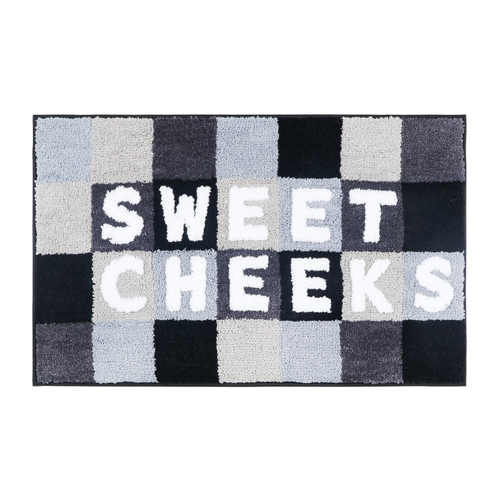 Feblilace Get Naked Checkerboard Bath Mat 20"x31"