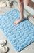 Feblilac Solid Cobblestone Coral Fleece Bathmat