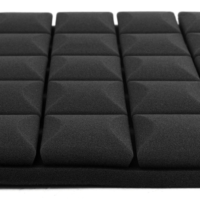 4pcs 50x50x5cm Acoustic Foam Wedge Panel Sound Absorption Tiles