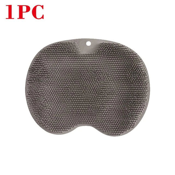 Exfoliating Shower Massage Scraper Bathroom Non-Slip Bath Mat Back Massage Brush Silicone Foot Wash Body Cleaning Bathing Tool