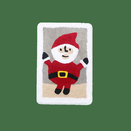 Feblilac Merry Christmas Happy Santa Claus Bath Mat, 15.7″x23.6″