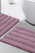 Feblilac Coarse and Fine Yarns Solid Chenille Non-Slip Microfiber Shag Bathroom Rug Mat