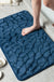 Feblilac Solid Cobblestone Coral Fleece Bathmat