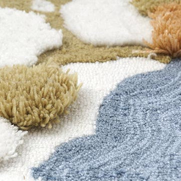 Feblilac 3D Moss Snow Lake Leaves Area Mat Carpet Mom‘s Day Gift
