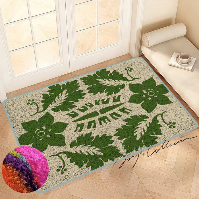 Feblilac Flowers and Plants Baroque Nylon Door Mat