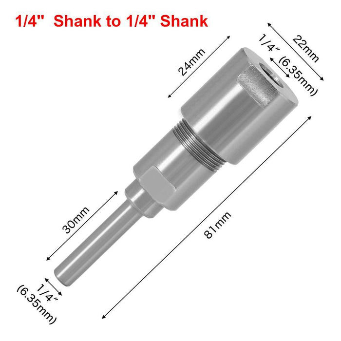 8mm 12mm 1/2 Inch Shank Router Bit Extension Rod Collet Engraving Machine Extension Milling Cutter for Wood