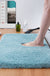 Feblilac Rectangular Solid Long Plush Tufted Bath Mat