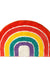 Semi-circle Rainbow Mat for Bathroom, Cute Colorful Bath Mat, Gay Pride Home Decor