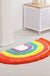 Semi-circle Rainbow Mat for Bathroom, Cute Colorful Bath Mat, Gay Pride Home Decor