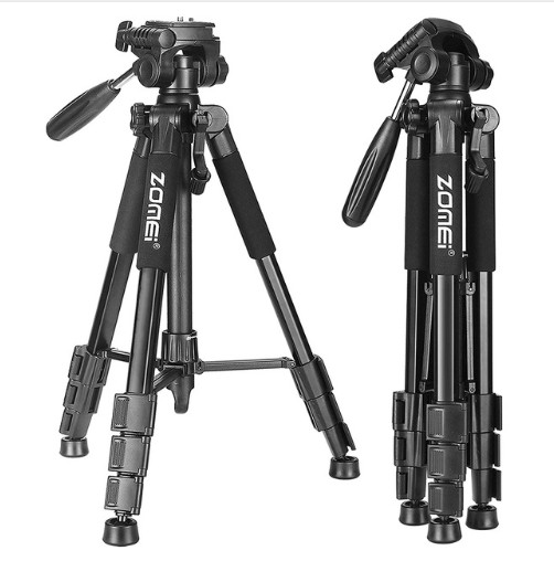 Compatible with Apple, New Zomei Tripod Z666 Professional Portable Travel Aluminum Camera Tripod Accessories Stand with Pan Head for Digital SLR Camera