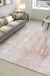 Modern Abstract Rug Light Pink Polyester Rug Washable Non-Slip Backing Area Rug for Bedroom