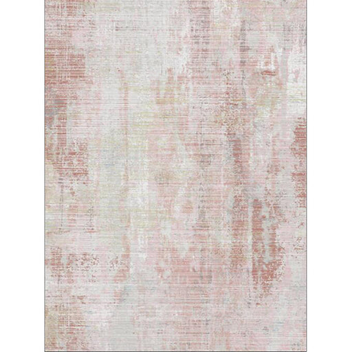 Modern Abstract Rug Light Pink Polyester Rug Washable Non-Slip Backing Area Rug for Bedroom