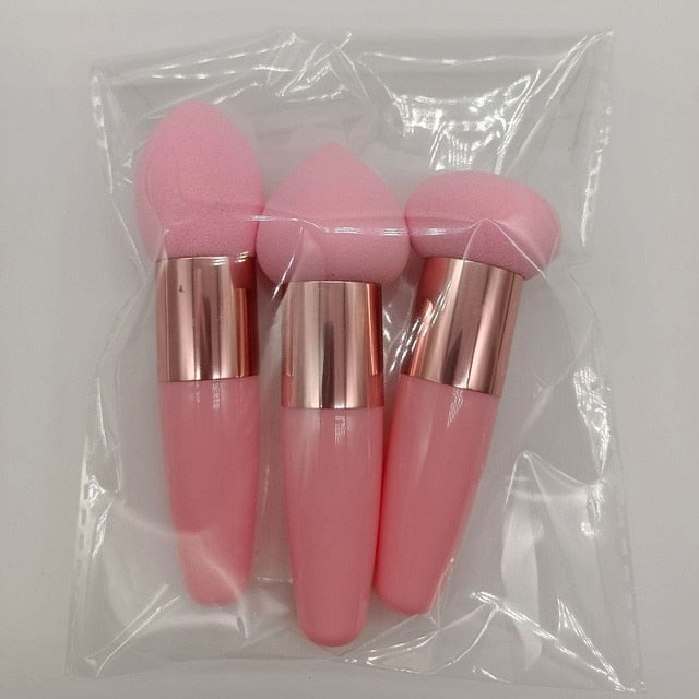 3Pcs Women Mushroom Head Brush Set - Okeihouse