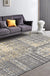 Funky Abstract Rug Grey Industrial Rug Polyester Washable Anti-Slip Backing Area Rug for Living Room