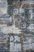 Whitewash Abstract Rug Grey Industrial Rug Polyester Washable Anti-Slip Backing Area Rug for Living Room