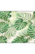 Funky Botanical Pattern Rug with Leaf Green Tropical Rug Polyester Washable Anti-Slip Backing Area Rug for Living Room