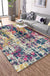 Stylish Abstract Rug Multicolor Industrial Rug Polyester Washable Anti-Slip Backing Area Rug for Living Room