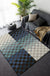 Novelty Living Room Rug Colorful Small Check Colorblock Print Rug Polyester Washable Stain-Resistant Area Rug